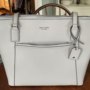 Kate Spade pocket tote...dove gray saffiano leather